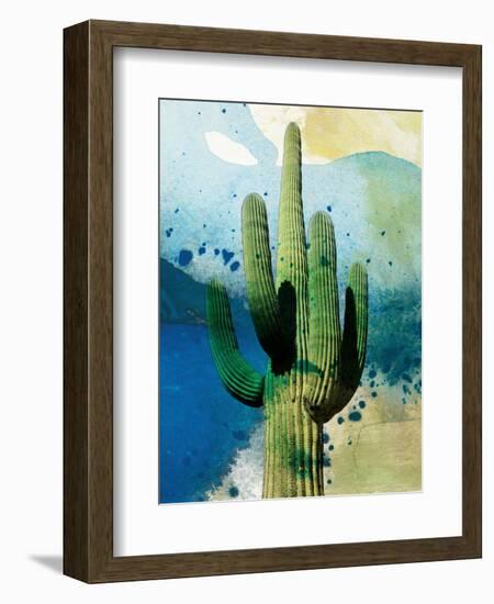 Cactus Abstract-Sisa Jasper-Framed Art Print