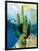 Cactus Abstract-Sisa Jasper-Framed Art Print