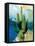 Cactus Abstract-Sisa Jasper-Framed Stretched Canvas