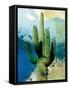 Cactus Abstract-Sisa Jasper-Framed Stretched Canvas