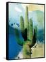 Cactus Abstract-Sisa Jasper-Framed Stretched Canvas