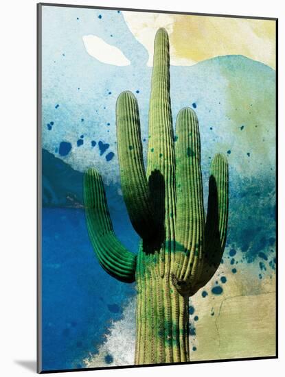 Cactus Abstract-Sisa Jasper-Mounted Art Print