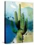 Cactus Abstract-Sisa Jasper-Stretched Canvas