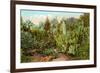 Cactus and Succulent Garden-null-Framed Premium Giclee Print