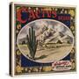 Cactus Brand - Phoenix, Arizona - Citrus Crate Label-Lantern Press-Stretched Canvas