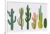 Cactus Collection in Vector Illustration-Roberto Chicano-Framed Art Print