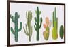 Cactus Collection in Vector Illustration-Roberto Chicano-Framed Art Print