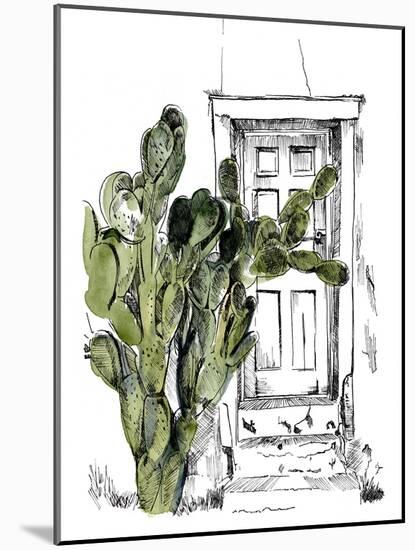 Cactus Door III-Jennifer Parker-Mounted Art Print