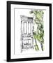 Cactus Door IV-Jennifer Parker-Framed Art Print