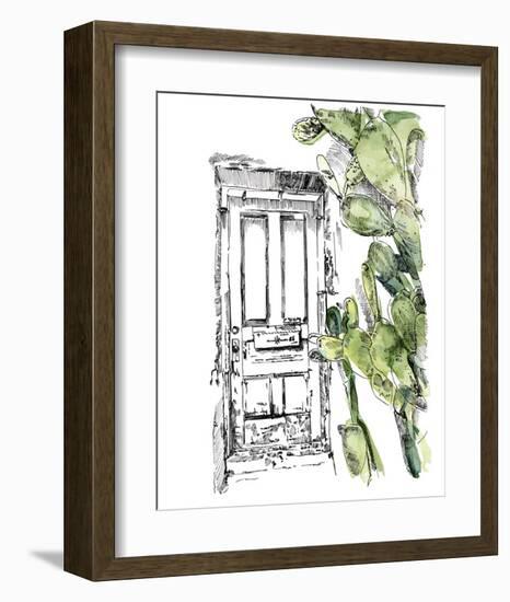 Cactus Door IV-Jennifer Parker-Framed Art Print