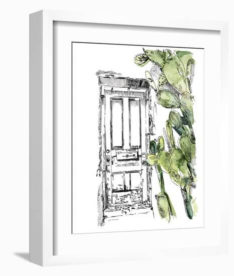 Cactus Door IV-Jennifer Parker-Framed Art Print