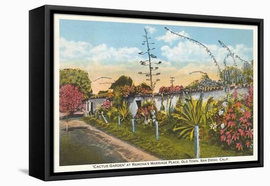 Cactus Garden, Old Town, San Diego, California-null-Framed Stretched Canvas