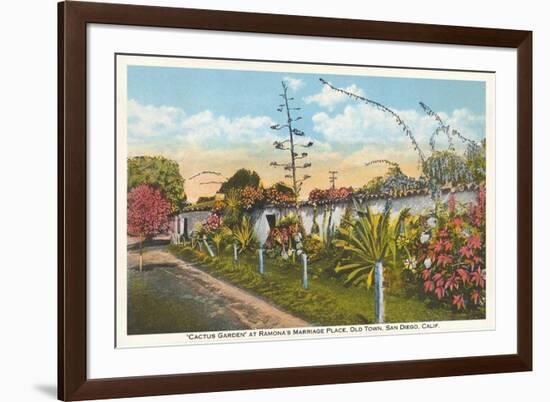 Cactus Garden, Old Town, San Diego, California-null-Framed Premium Giclee Print