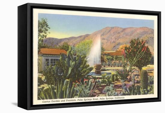 Cactus Garden, Palm Springs, California-null-Framed Stretched Canvas