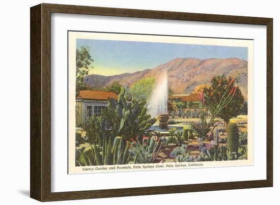 Cactus Garden, Palm Springs, California-null-Framed Art Print