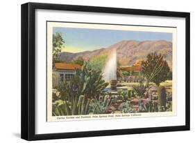 Cactus Garden, Palm Springs, California-null-Framed Art Print