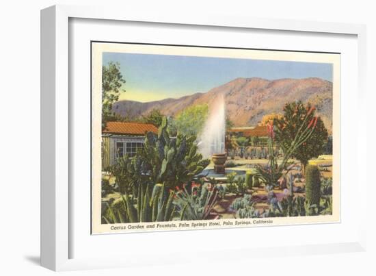 Cactus Garden, Palm Springs, California-null-Framed Art Print