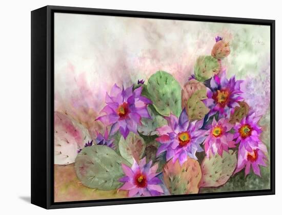 Cactus Garden-Neela Pushparaj-Framed Stretched Canvas