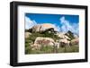 Cactus Growing on the Ayo Rock Formations, a Group of Monolithic Rock Boulders near Ayo Village in-PlusONE-Framed Photographic Print