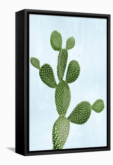 Cactus on Blue VII-Mia Jensen-Framed Stretched Canvas