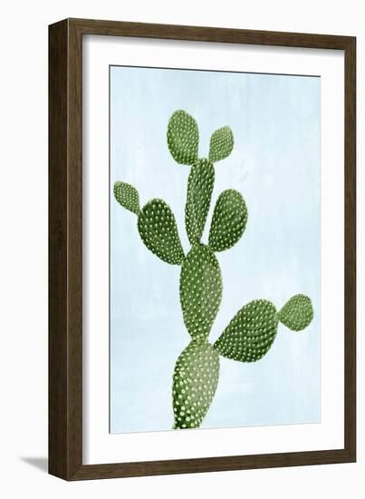 Cactus on Blue VII-Mia Jensen-Framed Art Print