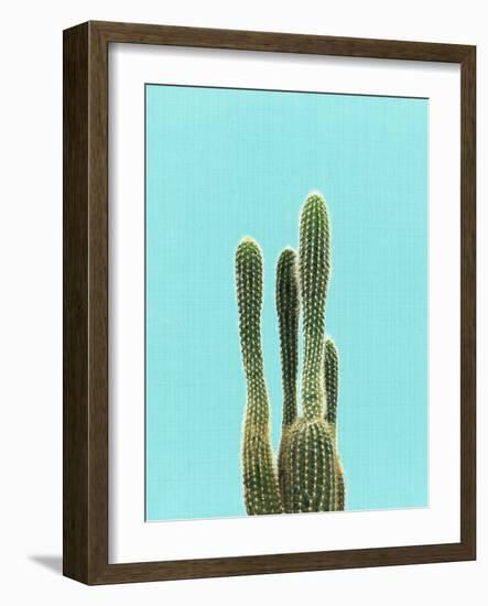 Cactus On Blue-LILA X LOLA-Framed Art Print