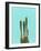 Cactus On Blue-LILA X LOLA-Framed Art Print