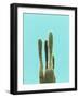Cactus On Blue-LILA X LOLA-Framed Art Print