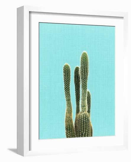 Cactus On Blue-LILA X LOLA-Framed Art Print