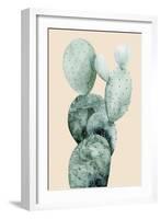 Cactus on Coral I-Grace Popp-Framed Art Print