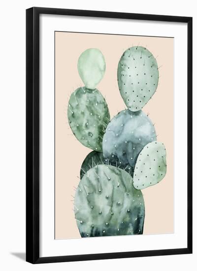 Cactus on Coral II-Grace Popp-Framed Art Print