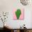 Cactus on Pink Background. Minimal Design Photo-Evgeniya Porechenskaya-Photographic Print displayed on a wall