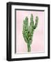 Cactus on Pink I-Mia Jensen-Framed Art Print