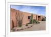 Cactus outside an adobe building, Tucson, Arizona, Usa.-Julien McRoberts-Framed Photographic Print