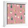 Cactus Pattern 2-Kimberly Allen-Framed Art Print