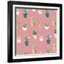 Cactus Pattern 2-Kimberly Allen-Framed Art Print