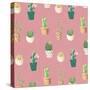 Cactus Pattern 2-Kimberly Allen-Stretched Canvas