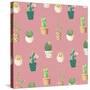 Cactus Pattern 2-Kimberly Allen-Stretched Canvas