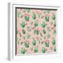 Cactus Pattern-Kimberly Allen-Framed Art Print