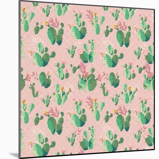 Cactus Pattern-Kimberly Allen-Mounted Art Print
