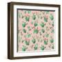 Cactus Pattern-Kimberly Allen-Framed Art Print