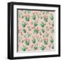 Cactus Pattern-Kimberly Allen-Framed Art Print