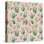 Cactus Pattern-Kimberly Allen-Stretched Canvas