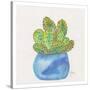 Cactus Pot I-Beverly Dyer-Stretched Canvas