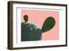 Cactus Slice 1-Sheldon Lewis-Framed Art Print