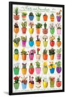 Cactus & Succulents Collage-null-Lamina Framed Poster