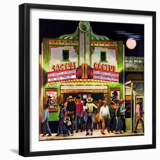 "Cactus Theater," September 18, 1948-John Falter-Framed Giclee Print