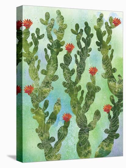 Cactus Vines-Bee Sturgis-Stretched Canvas