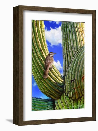 Cactus Wren-Chris Vest-Framed Art Print