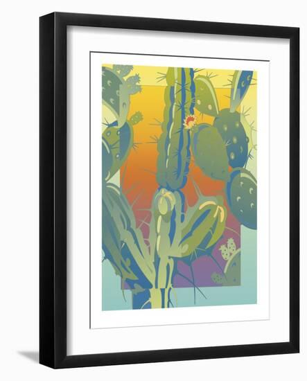 Cactus-David Chestnutt-Framed Premium Giclee Print